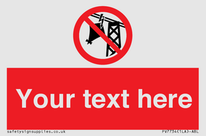 Custom prohibition do not fly kites near overhead electrical power lines